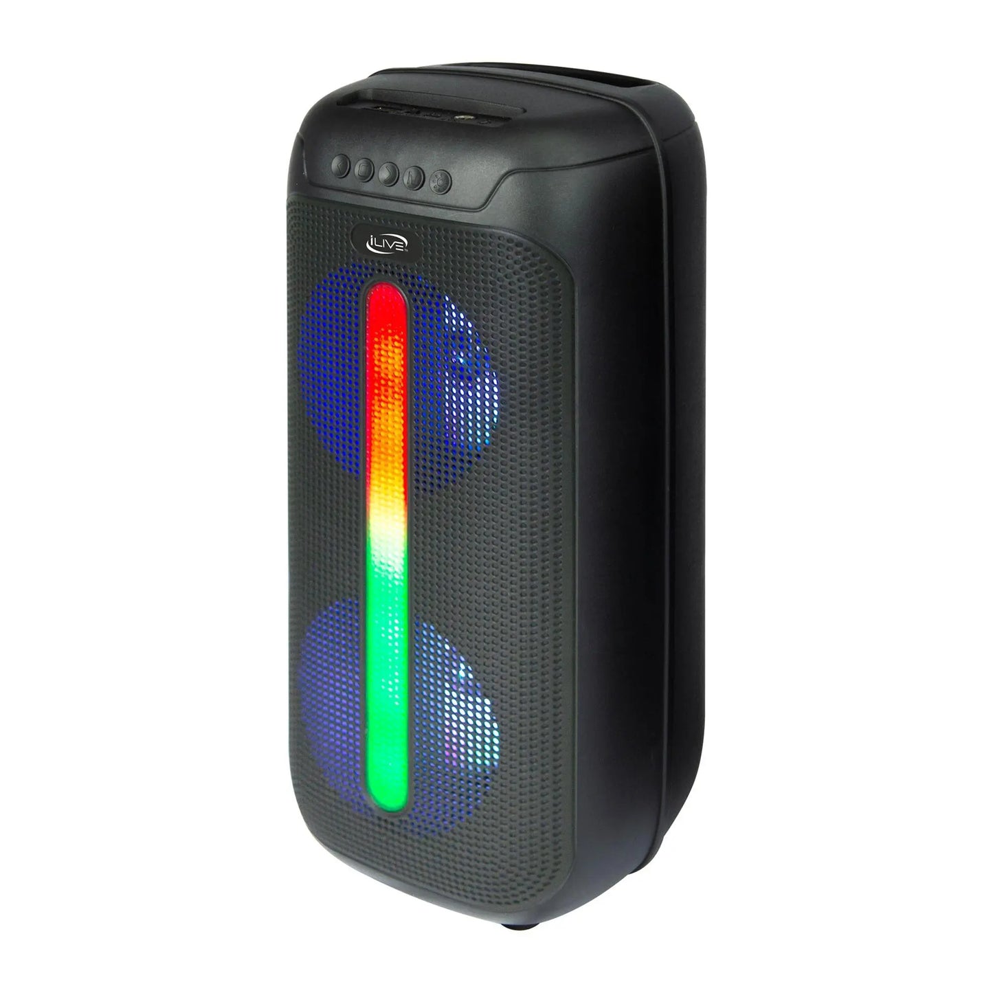 iLive Portable Projector Movie Set with 120-Inch Screen and Integrated Party Speaker