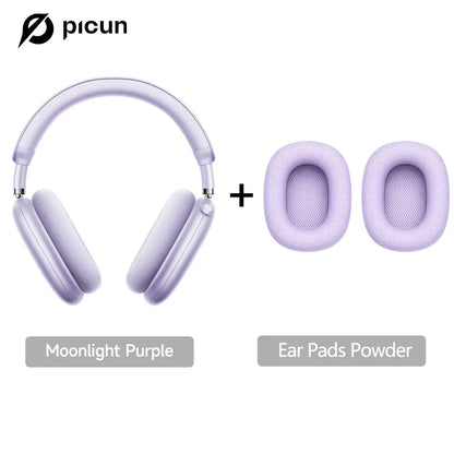 Picun F8 Pro+ Bluetooth Wireless Earbuds - Premium Audio Headphones with Detachable Ear Tips, 52dB Active Noise Cancellation, Five Intelligent ENC Microphones, and Seamless Dual-Device Pairing for Enhanced All-Day Comfort and Work Efficiency
