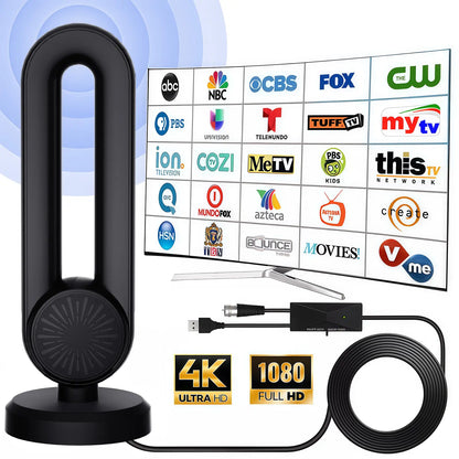 TV Antenna for Local Channels,Digital Indoor HD Antennas with Strong Magnetic Base, Easy Installation, Long Range Reception for Local Channels Summervibes