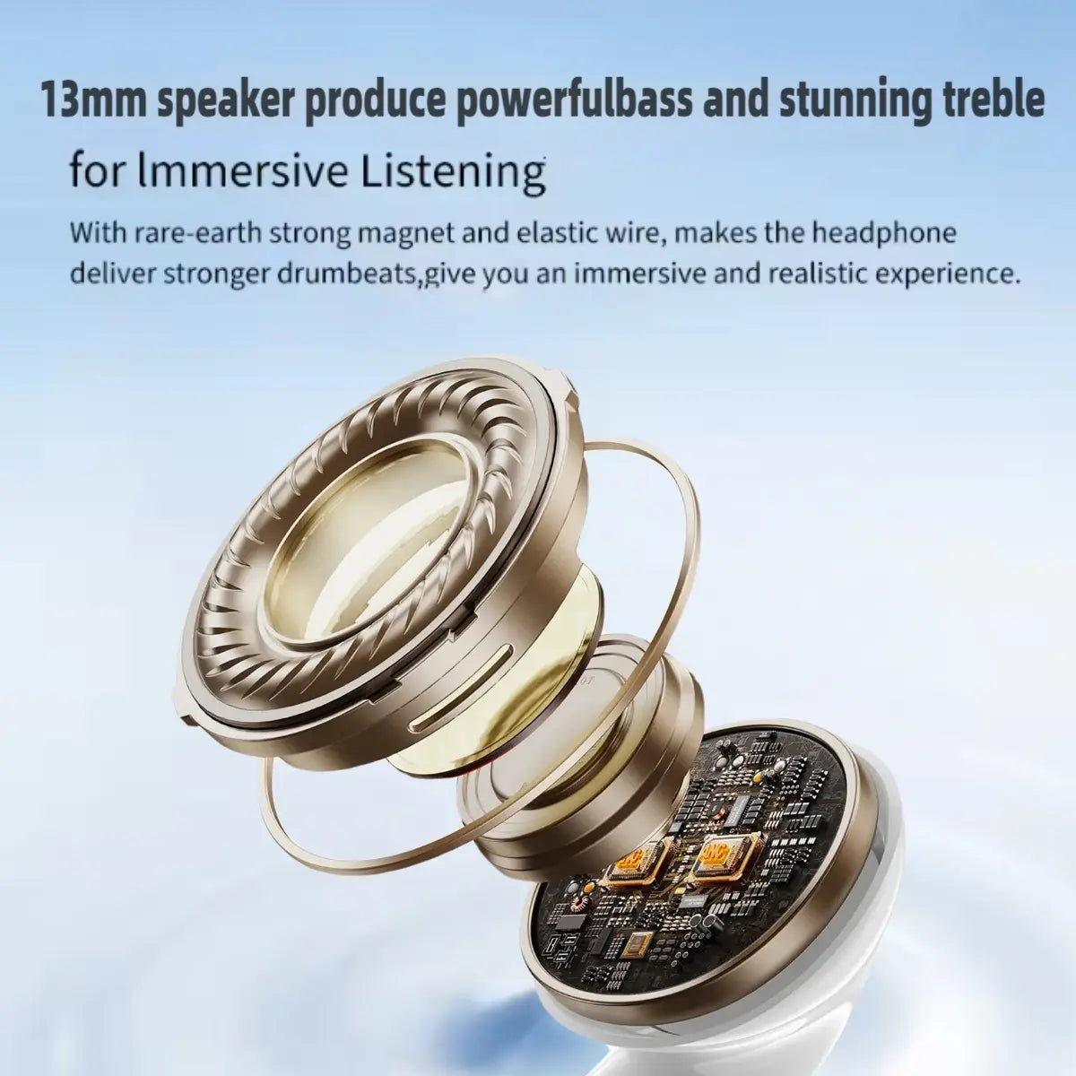 TWS Wireless Bluetooth Earphones with Microphone, High Fidelity Stereo Sound, Touch Controls, Low Latency, Extended Battery Life, and Auto Pairing