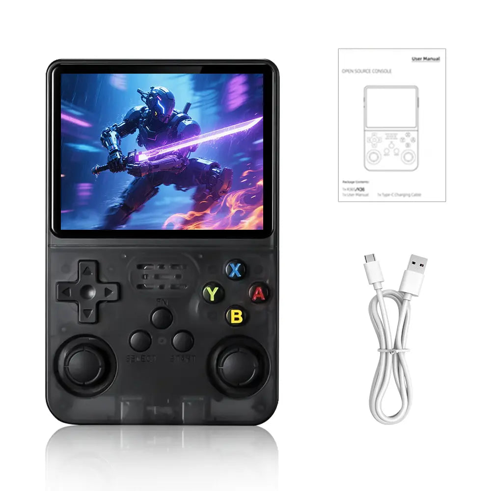 R36S Handheld Retro Game Console with 3.5-Inch IPS Display - Portable Linux Gaming System Supports Over 20,000 Games - Rechargeable Pocket Device
