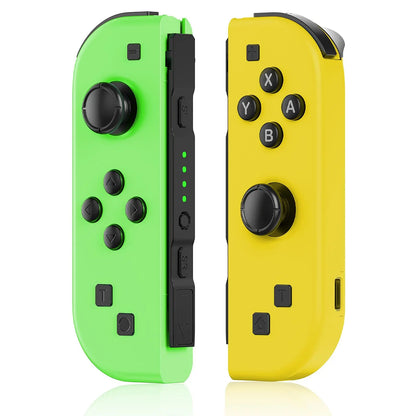 Wireless Joypad L/R Controller for Nintendo Switch - Green/Yellow Ergonomic Dual Vibration Motion Bluetooth Game Controller by Summerwins