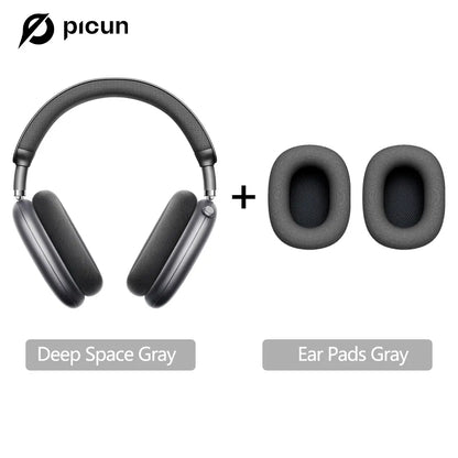 Picun F8 Pro+ Bluetooth Wireless Earbuds - Premium Audio Headphones with Detachable Ear Tips, 52dB Active Noise Cancellation, Five Intelligent ENC Microphones, and Seamless Dual-Device Pairing for Enhanced All-Day Comfort and Work Efficiency