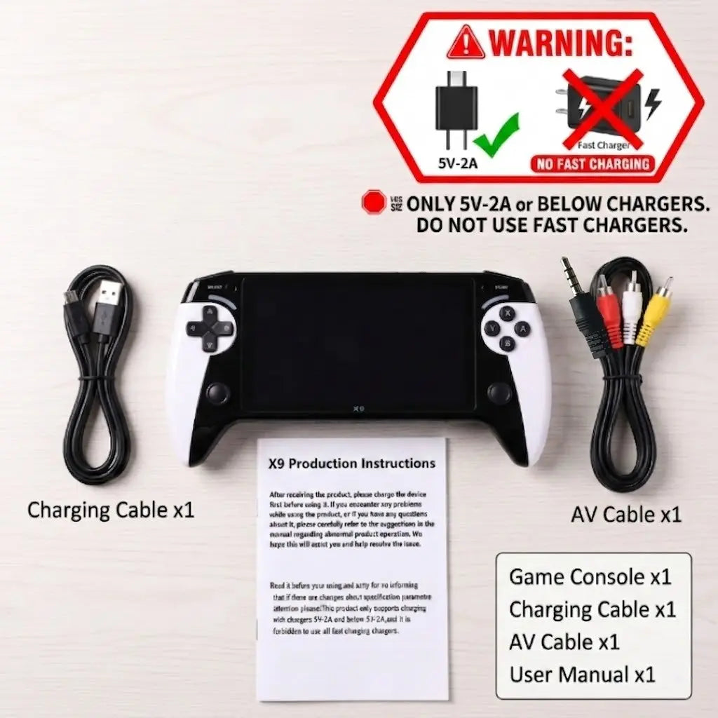 Portable Handheld Gaming Console with 5.5-Inch Display - Compatible with Thousands of Games, Ideal Gift for Any Occasion