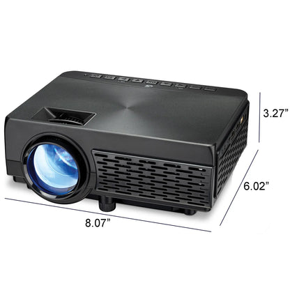 iLive Portable Projector Movie Set with 120-Inch Screen and Integrated Party Speaker