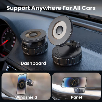 Mag-Safe 360° Adjustable Car Phone Mount - Compatible with iPhone 17 Pro Max, 16, 15, 14, 13, 12, and Air Plus - Essential Car Accessories