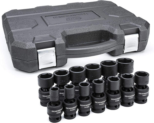 GEARWRENCH 13-Piece 1/2" Drive 6-Point Standard Universal Impact Socket Set, SAE - Model 84938N