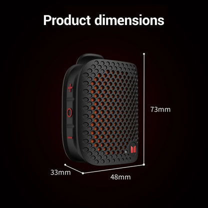 Monster M3 Portable Bluetooth Speaker - TWS Stereo Sound, IPX7 Waterproof, Magnetic Clip-On Design, Ultra-Portable 80G Wireless Speaker for Outdoor Activities, Travel, Camping, and Work