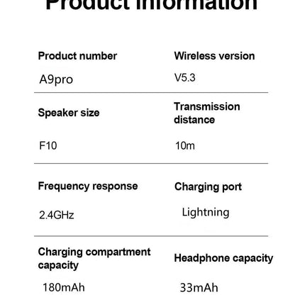 TWS Wireless Bluetooth Earphones with Microphone, High Fidelity Stereo Sound, Touch Controls, Low Latency, Extended Battery Life, and Auto Pairing