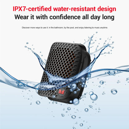 Monster M3 Portable Bluetooth Speaker - TWS Stereo Sound, IPX7 Waterproof, Magnetic Clip-On Design, Ultra-Portable 80G Wireless Speaker for Outdoor Activities, Travel, Camping, and Work
