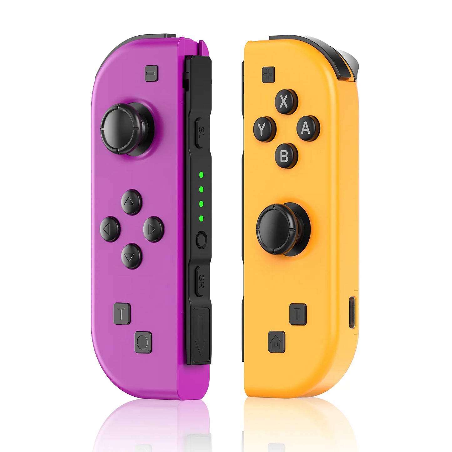 Wireless Joypad L/R Controller for Nintendo Switch - Green/Yellow Ergonomic Dual Vibration Motion Bluetooth Game Controller by Summerwins