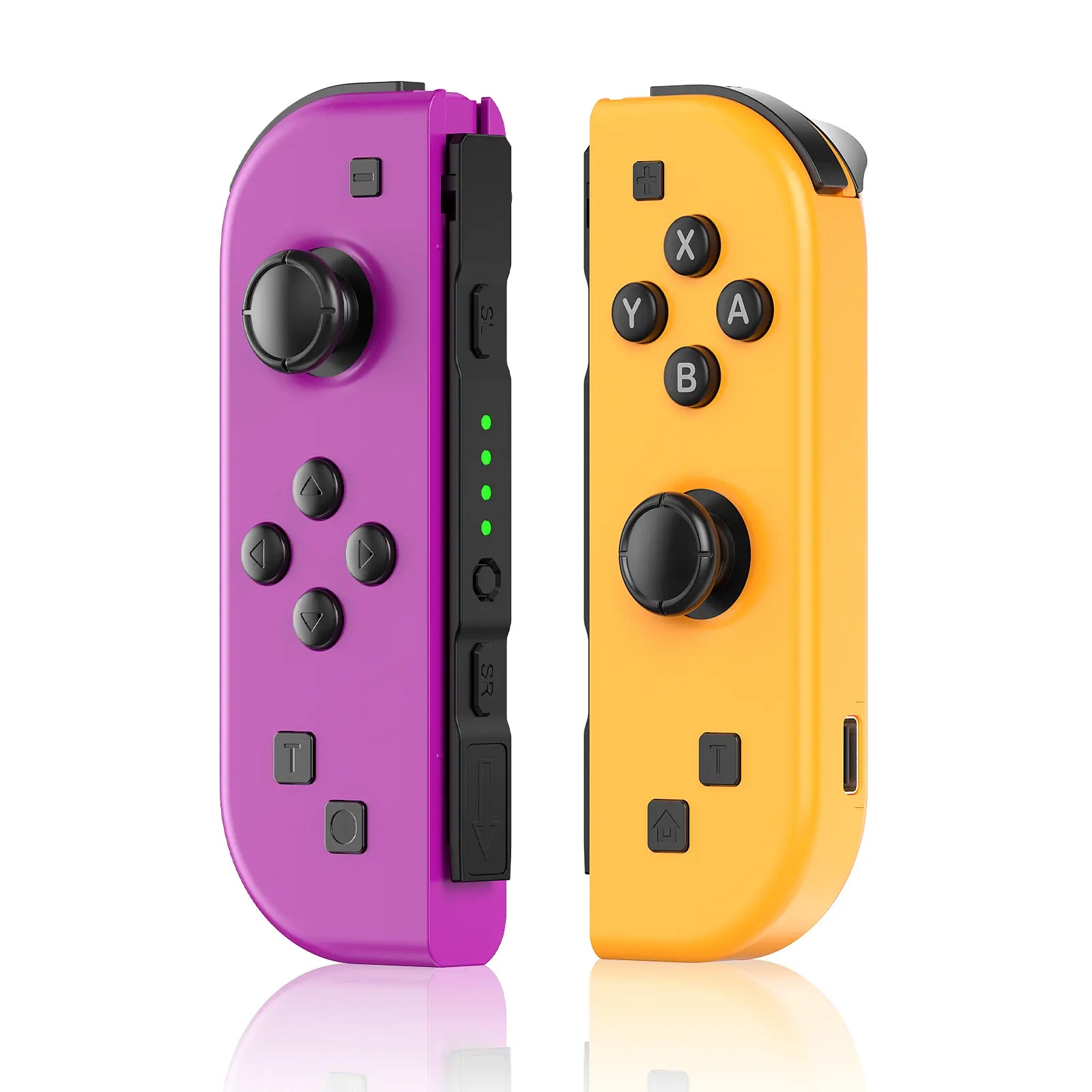 Wireless Joypad L/R Controller for Nintendo Switch - Green/Yellow Ergonomic Dual Vibration Motion Bluetooth Game Controller by Summerwins