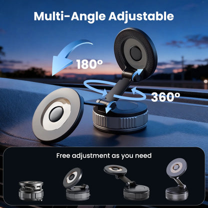 Mag-Safe 360° Adjustable Car Phone Mount - Compatible with iPhone 17 Pro Max, 16, 15, 14, 13, 12, and Air Plus - Essential Car Accessories