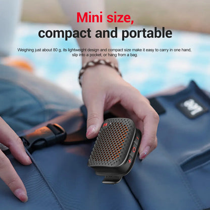 Monster M3 Portable Bluetooth Speaker - TWS Stereo Sound, IPX7 Waterproof, Magnetic Clip-On Design, Ultra-Portable 80G Wireless Speaker for Outdoor Activities, Travel, Camping, and Work