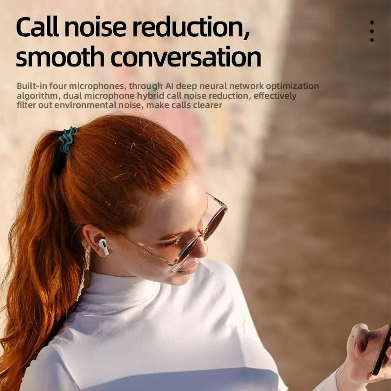 TWS Wireless Bluetooth Earphones with Microphone, High Fidelity Stereo Sound, Touch Controls, Low Latency, Extended Battery Life, and Auto Pairing