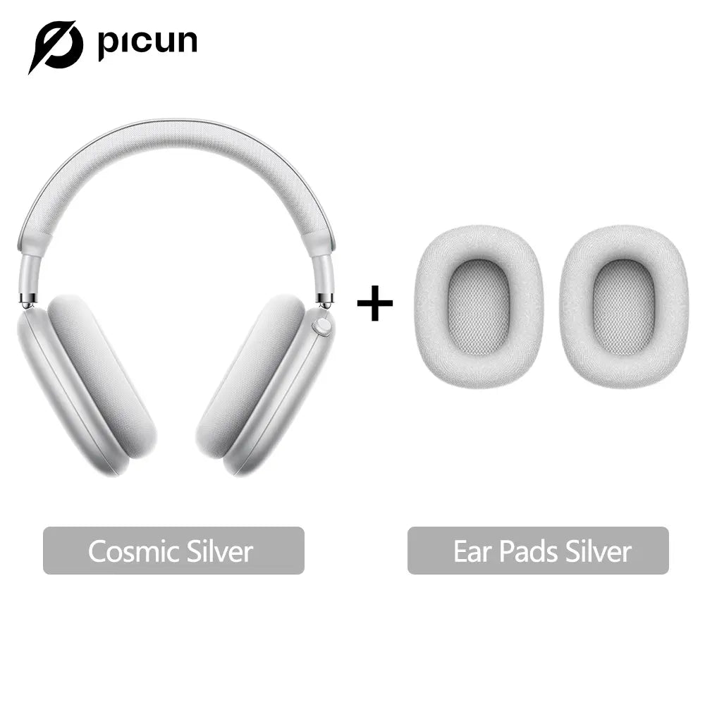 Picun F8 Pro+ Bluetooth Wireless Earbuds - Premium Audio Headphones with Detachable Ear Tips, 52dB Active Noise Cancellation, Five Intelligent ENC Microphones, and Seamless Dual-Device Pairing for Enhanced All-Day Comfort and Work Efficiency