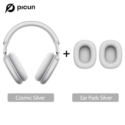 Picun F8 Pro+ Bluetooth Wireless Earbuds - Premium Audio Headphones with Detachable Ear Tips, 52dB Active Noise Cancellation, Five Intelligent ENC Microphones, and Seamless Dual-Device Pairing for Enhanced All-Day Comfort and Work Efficiency