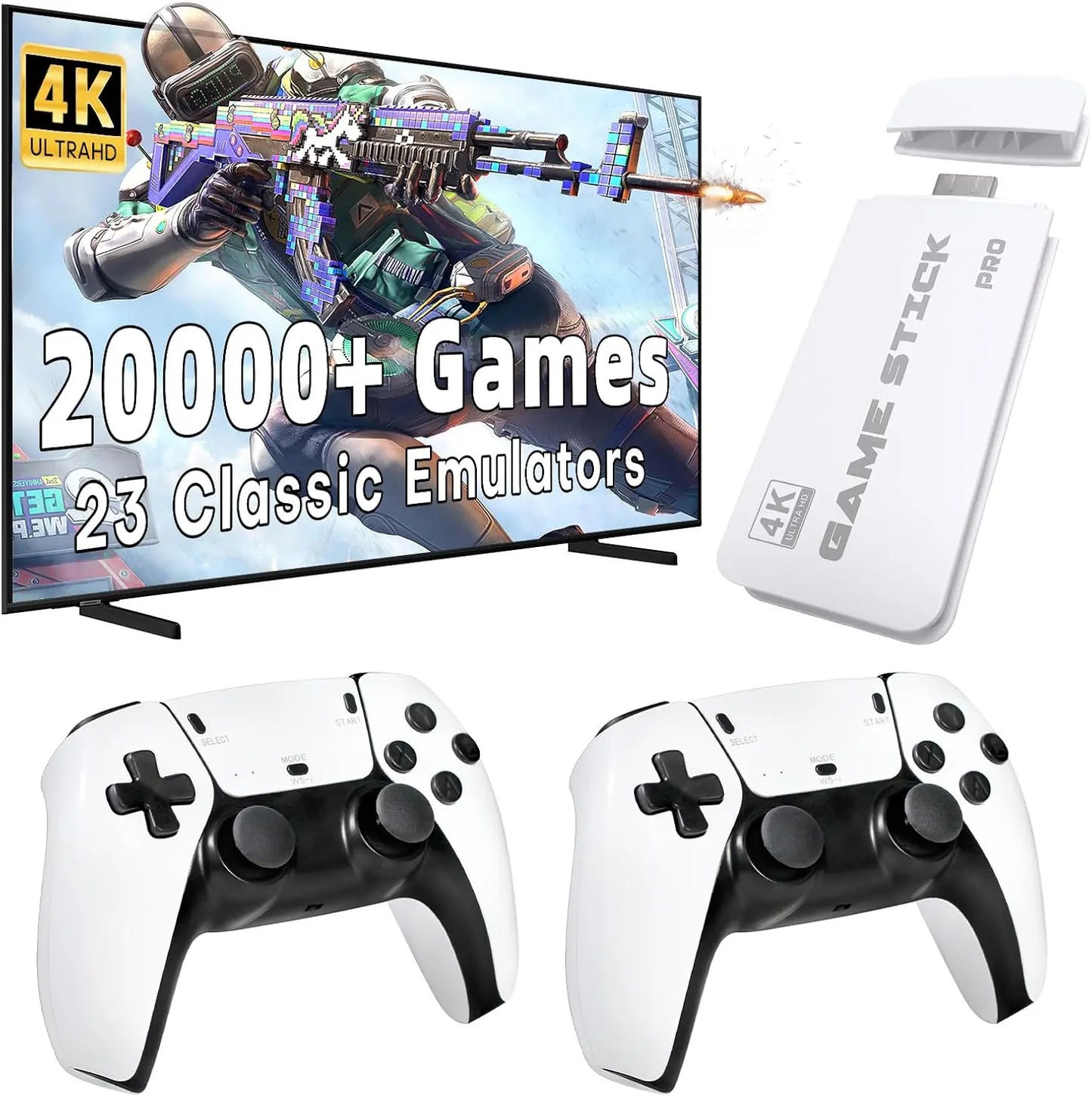2026 Advanced Video Game Console with Over 20,000 Classic Games, HDMI Output, Wireless Joystick, and Game Emulator for Retro Arcade Experience