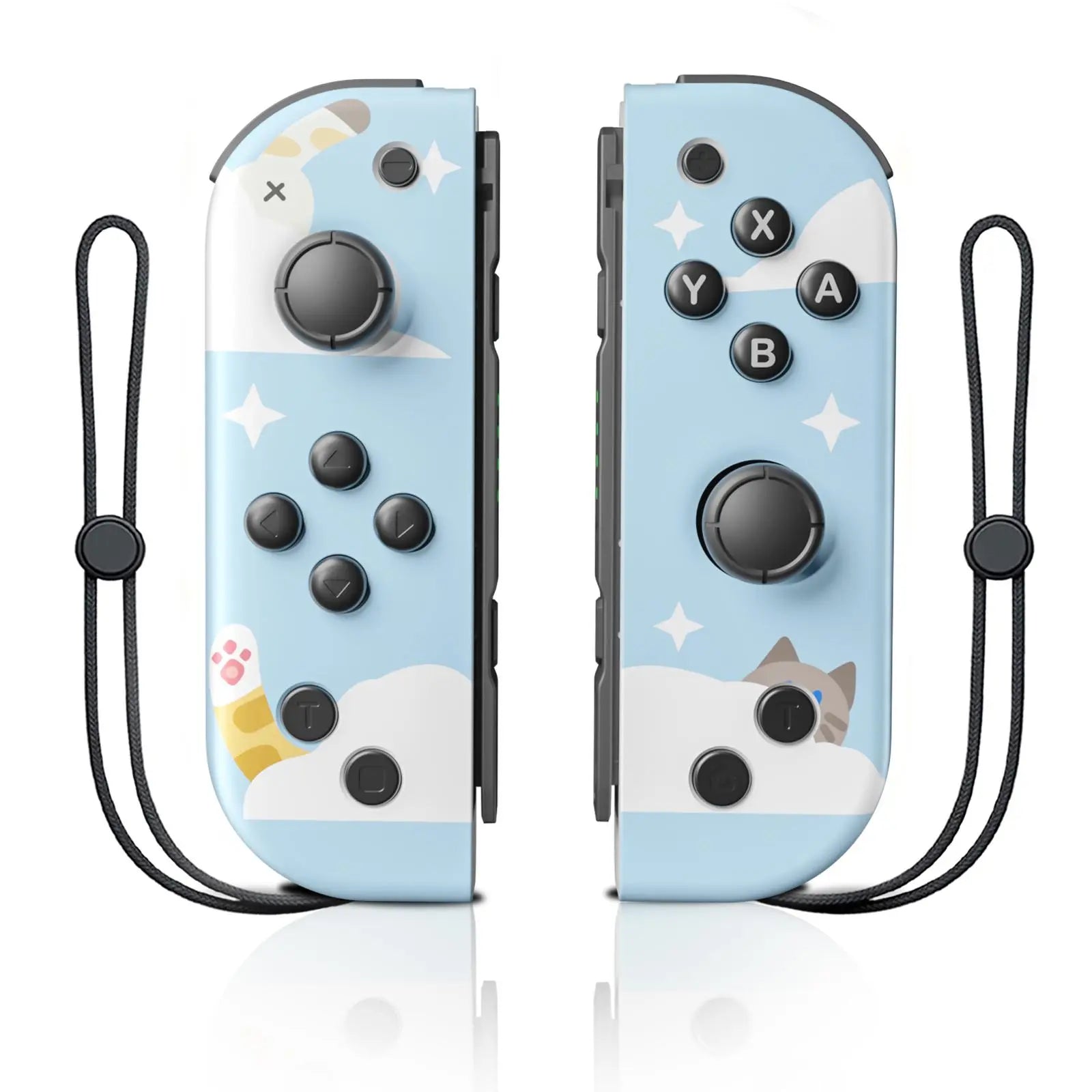 Wireless Joypad L/R Controller for Nintendo Switch - Green/Yellow Ergonomic Dual Vibration Motion Bluetooth Game Controller by Summerwins