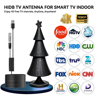 TV Antenna for Local Channels,Digital Indoor HD Antennas with Strong Magnetic Base, Easy Installation, Long Range Reception for Local Channels Summervibes