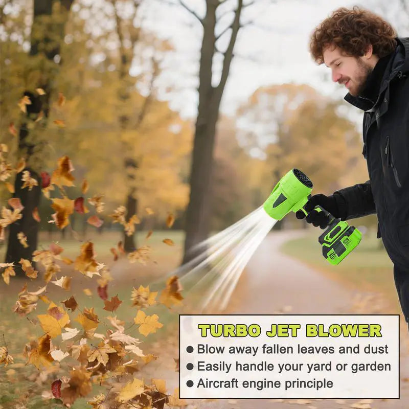KINETIX Cordless Leaf Blower with Brushless Copper Motor and Battery - Handheld Powerful Dryer for Car Drying, Snow Removal, and Glass Blowing