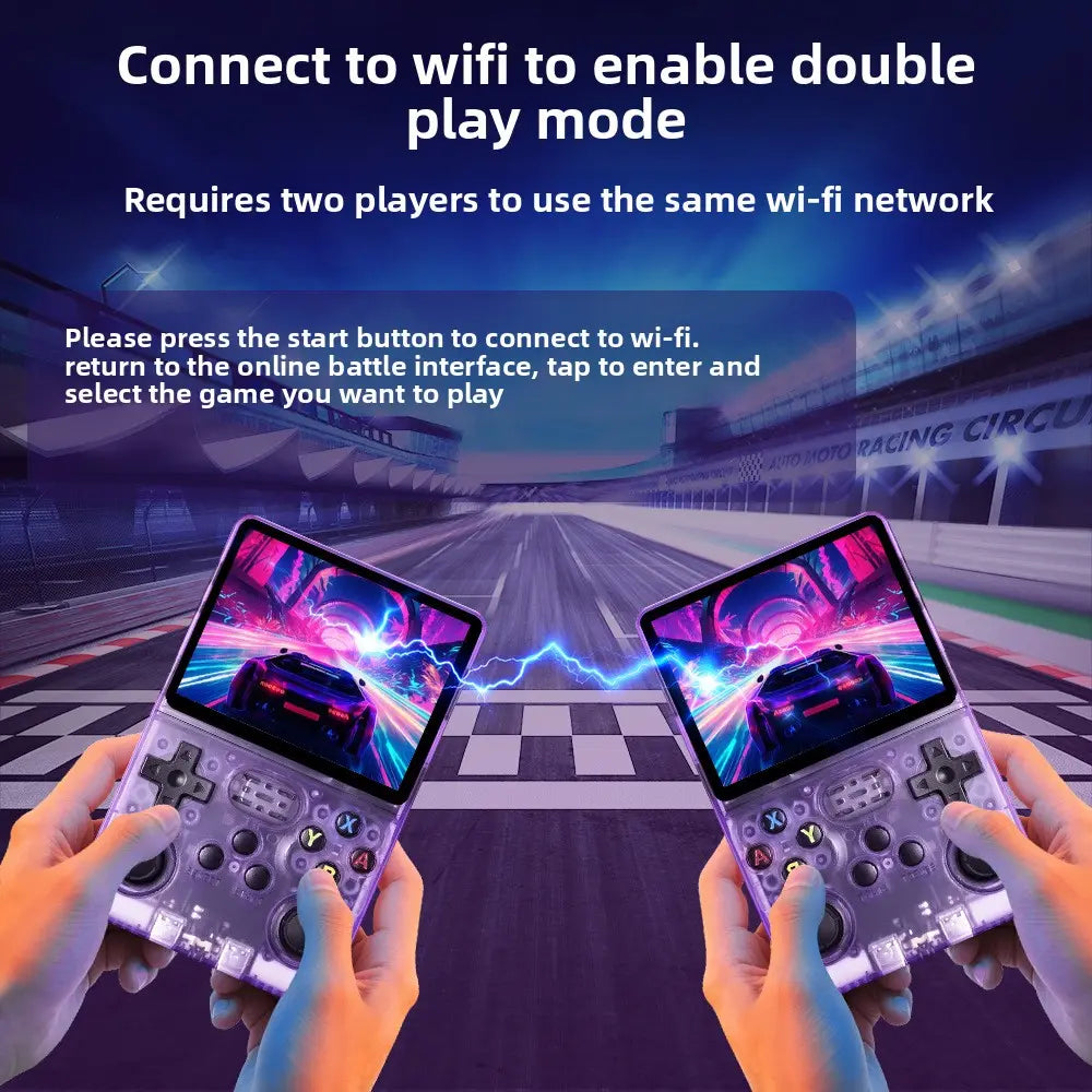 R36S Handheld Retro Game Console with 3.5-Inch IPS Display - Portable Linux Gaming System Supports Over 20,000 Games - Rechargeable Pocket Device