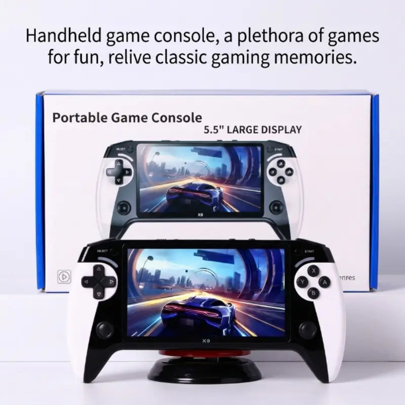 Portable Handheld Gaming Console with 5.5-Inch Display - Compatible with Thousands of Games, Ideal Gift for Any Occasion