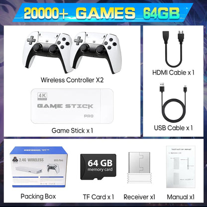2026 Advanced Video Game Console with Over 20,000 Classic Games, HDMI Output, Wireless Joystick, and Game Emulator for Retro Arcade Experience