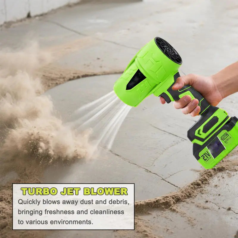 KINETIX Cordless Leaf Blower with Brushless Copper Motor and Battery - Handheld Powerful Dryer for Car Drying, Snow Removal, and Glass Blowing