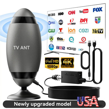 TV Antenna for Local Channels,Digital Indoor HD Antennas with Strong Magnetic Base, Easy Installation, Long Range Reception for Local Channels Summervibes