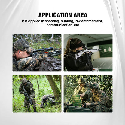 ARM NEXT Fieldops Tactical Earbuds E30 - Bluetooth Hearing Protection with 31dB Noise Reduction, Sound Pickup, 50 Hours Playtime, and LED Display for Outdoor Activities and Shooting