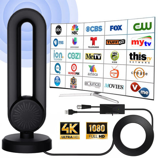 TV Antenna for Local Channels,Digital Indoor HD Antennas with Strong Magnetic Base, Easy Installation, Long Range Reception for Local Channels Summervibes