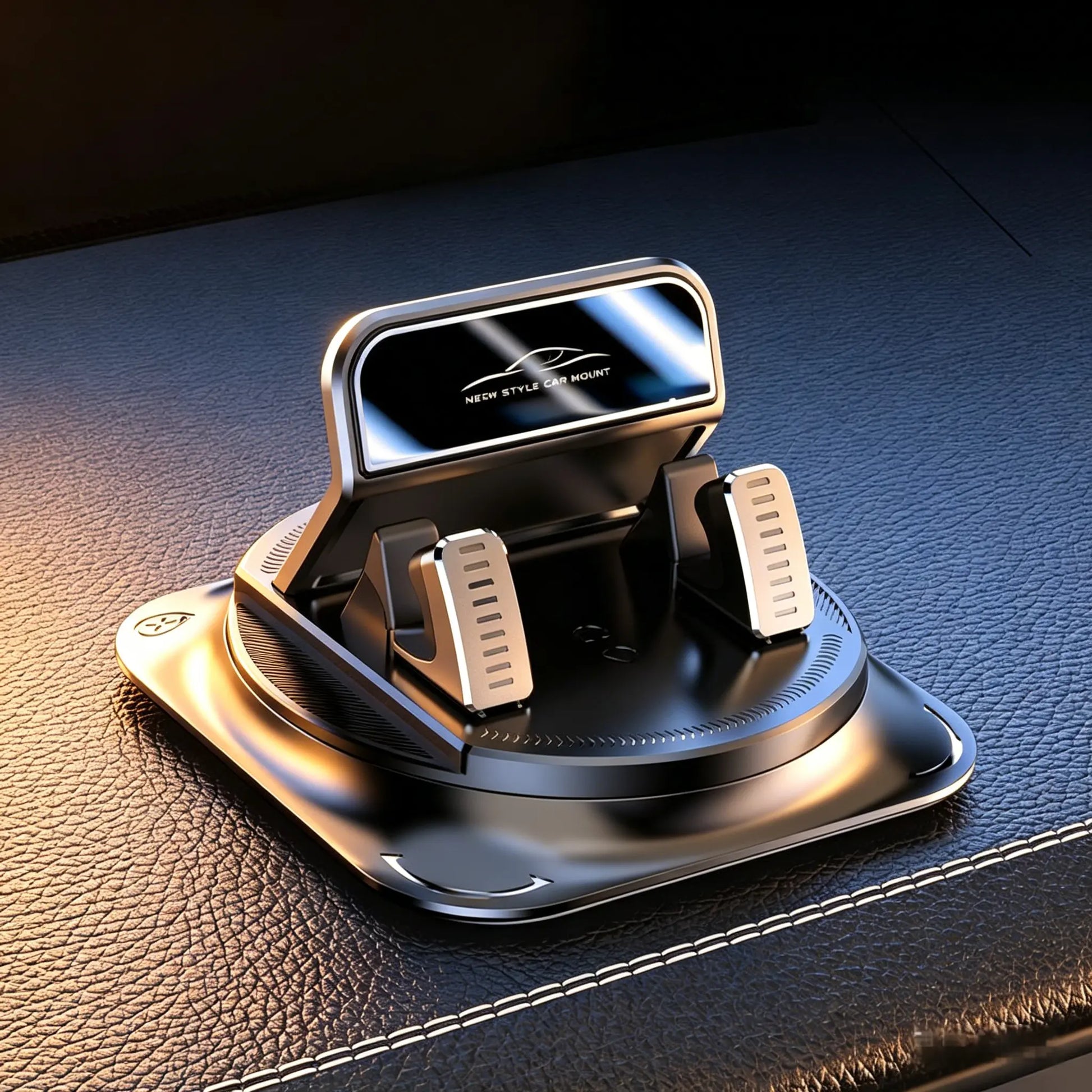Universal 360° Rotating Car Phone Mount - Dashboard Holder for All Smartphones