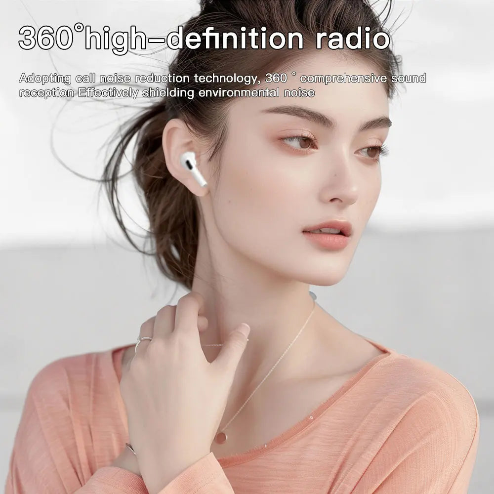 TWS Wireless Bluetooth Earphones with Microphone, High Fidelity Stereo Sound, Touch Controls, Low Latency, Extended Battery Life, and Auto Pairing