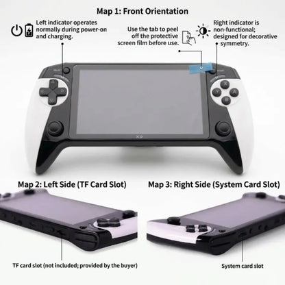 Portable Handheld Gaming Console with 5.5-Inch Display - Compatible with Thousands of Games, Ideal Gift for Any Occasion