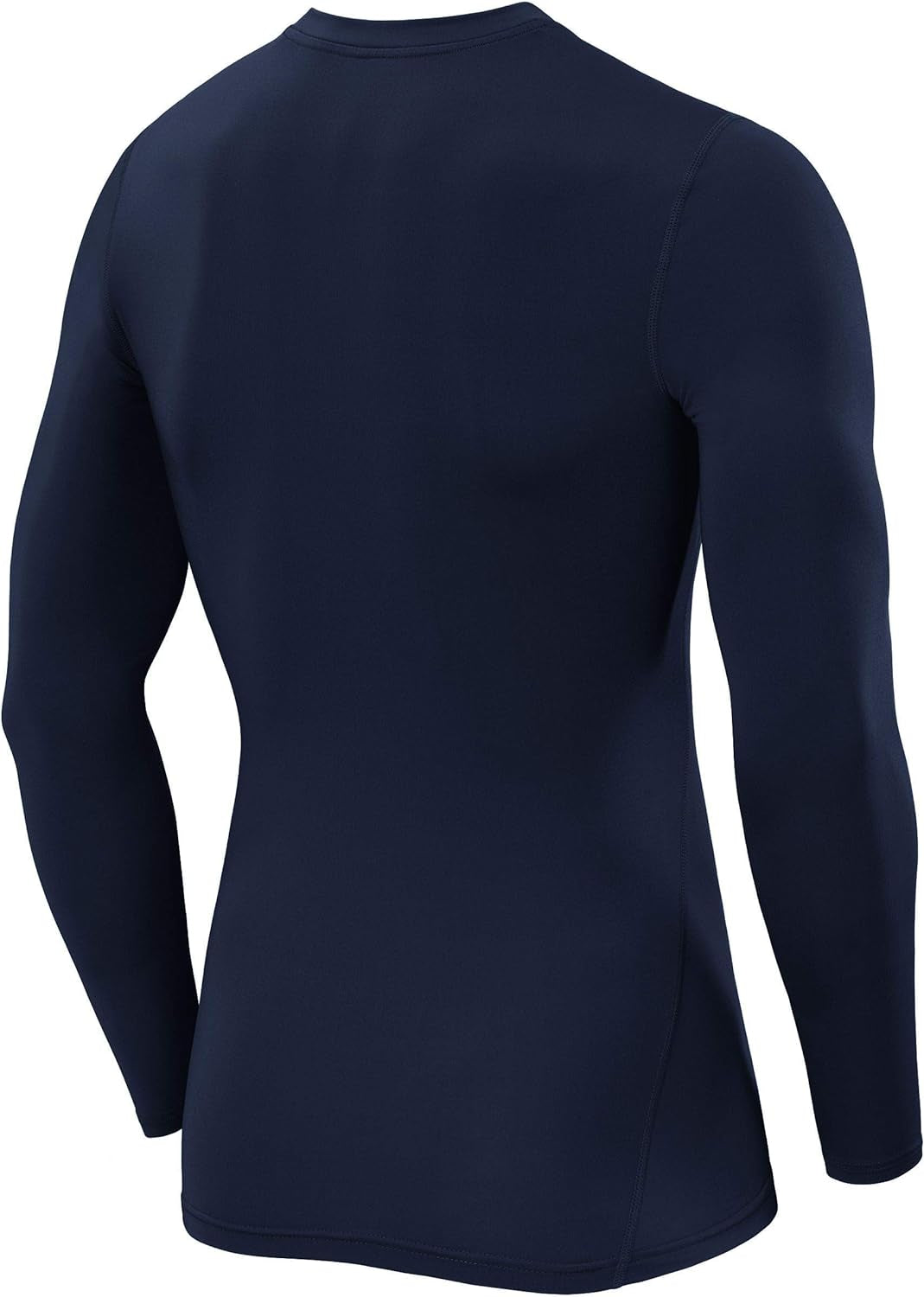 Men and Boys' Long Sleeve Compression Shirt Men, Athletic Workout Men Sports Undershirt Base Layer Top - Navy Eclipse, XL Boy (12-14 Years)